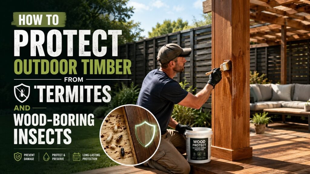 How to Protect Outdoor Timber From Termites and Wood-Boring Insects